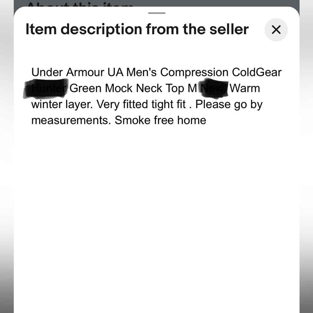 Under Armour cold gear compression mock. - Picture 4 of 13